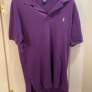 Ralph Lauren Purple Polo Shirt Classic Style